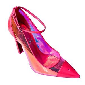 Christian Louboutin Debout Condorapik Pump Fluorescent Pink EU 36.5 US 6.5 Heels